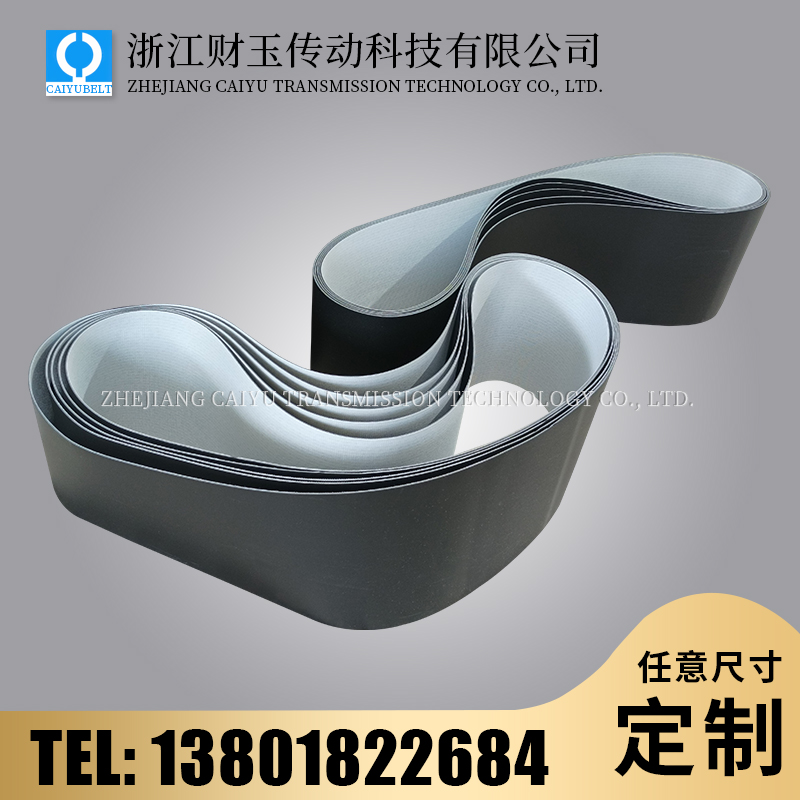 浙江財玉傳動科技有限公司/CAIYUBELT/黑色亞光PVC輸送帶