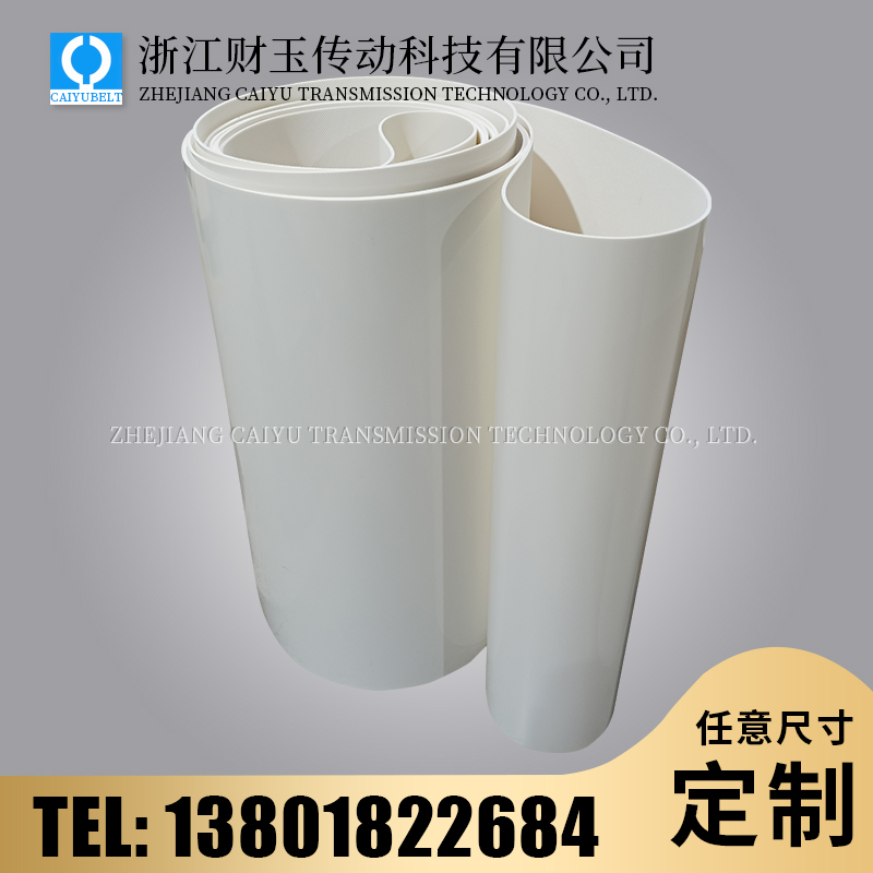 浙江財(cái)玉傳動(dòng)科技有限公司/CAIYUBELT/白色亮面輸送帶