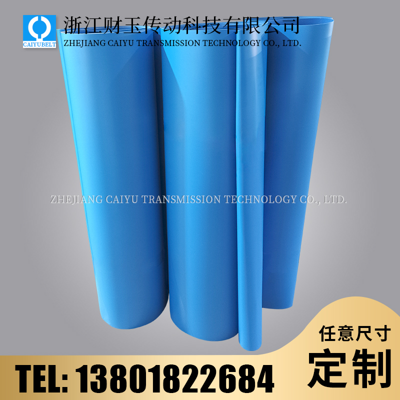 浙江財玉傳動科技有限公司/CAIYUBELT/藍(lán)色亞光輸送帶