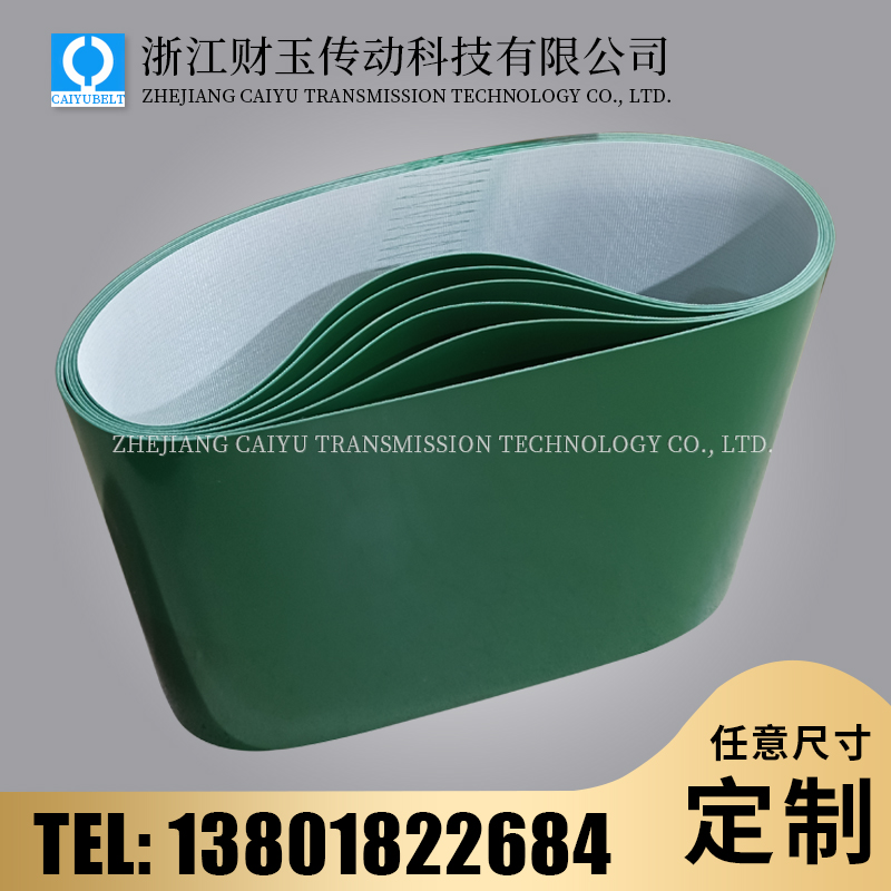 浙江財(cái)玉傳動(dòng)科技有限公司/CAIYUBELT/綠色亮面輸送帶